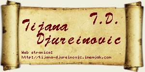 Tijana Đureinović vizit kartica